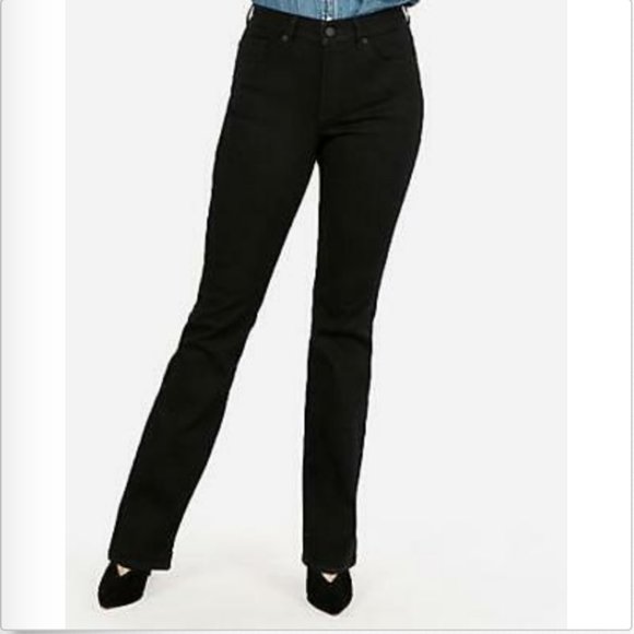 Express Denim - Express Perfect Curves Bootcut Stretch Black Jeans